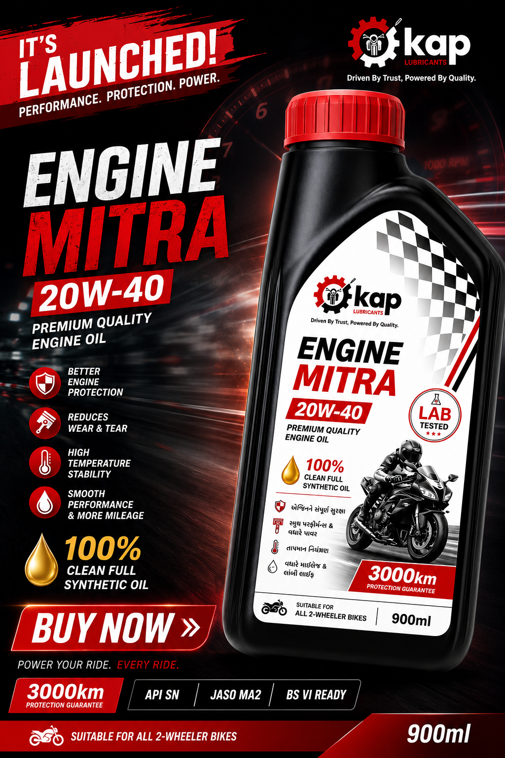 ENGINE MITRA 20W-40 Premium Engine Oil