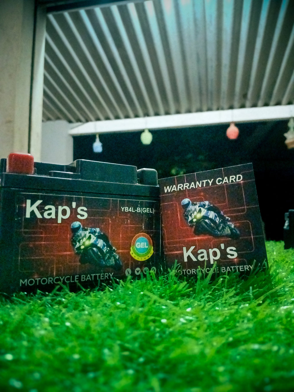 Kap's YB4L-B (GEL) High-Performance Motorcycle Battery - 2 Year Guarantee